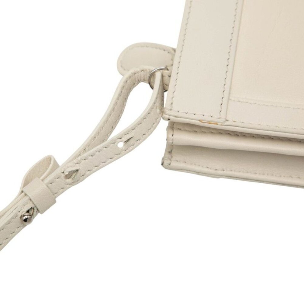 Balenciaga Navy Pochette Crossbody Bag White Leather - Picture 4 of 8